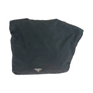 Prada plate messenger shoulder logo black Tessuto triangular nylon bag